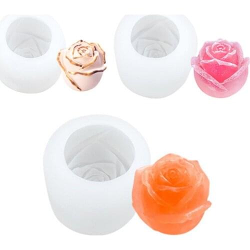 DIY Rose Flower Silicone Mold For Resin Cake Chocolate Fondant Epoxy Resin Molds Pendant Jewelry Tools