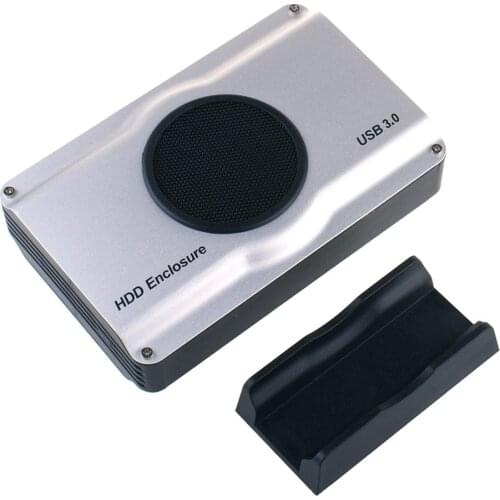 USB 3.0 SATA External Hard Drive Docking Station Cooling Fan 2.5 3.5 in HDD