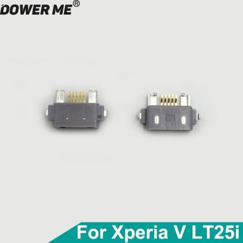 Dower Me 22Pcs/Lot Micro USB Jack Charge Port Dock Connector Charging Socket For Sony Xperia V LT25i