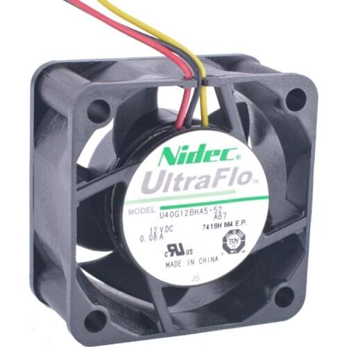COOLING REVOLUTION U40G12BHA5-52 A87 4cm 40mm 4020 12V 0.08A 3-wire 3Pin double ball bearing cooling fan