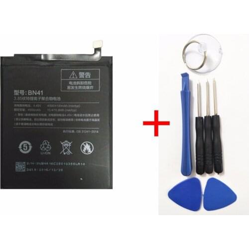 +fixing Tool ! AZK New mobile phone battery BN41 4000mAh For Xiaomi Redmi Note 4 Replacement Battery