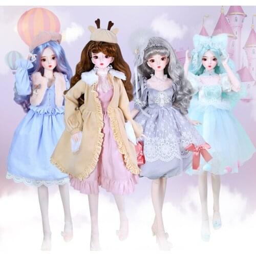 Dream Fairy Series 1/3 BJD 62cm joint body doll Body,Including With Hand-painted makeup and hair eyes clothes ICY DBS SD