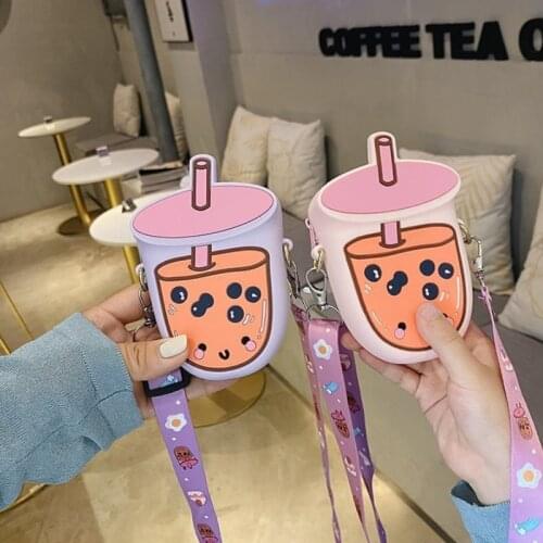 Cartoon Girls Baby Small Wallet Shoulder Bag Fashion Silica Gel Kids Mini Crossbody Bags Cute Childrens Coin Purse Handbags