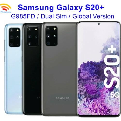 Samsung Galaxy S20+ S20 Plus G985F/DS Dual Sim 90% New Global Version 6.7" ROM 128GB RAM 8GB Exynos NFC 4G LTE Cell Phone