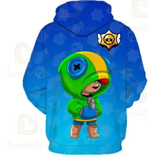 2020 New 3D Printed Hoodies Kids Sweatshirts Boys Jacket Girls Hot Game Pullover Shark Leon Spring Autumn Hoody Hoodies