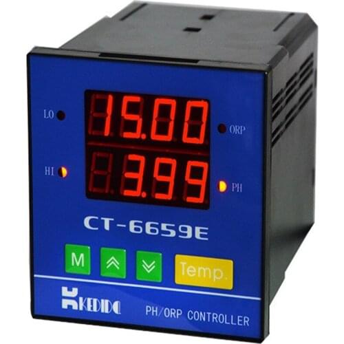Industrial PH meter PH/ORP Controller On-line pH orp Value Monitoring Detector Meter CT-1001 pH Electrode