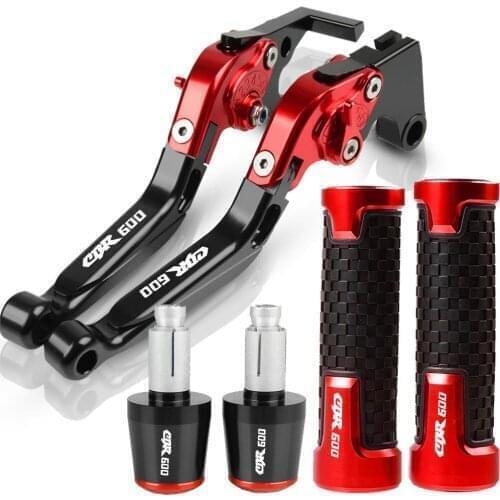 Motorcycle Adjustable CBR 600 Brake Clutch Levers Handle bar grip ends For HONDA CBR600 1991 1992 1993 1994 1995 1996 1997 1998