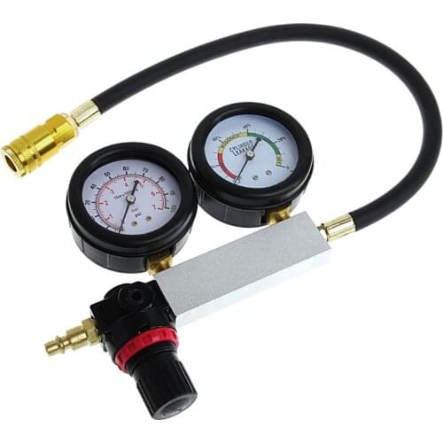 Auto Cylinder Engine Leak Leakdown Tester Compression Gauge Diagnostic Detector