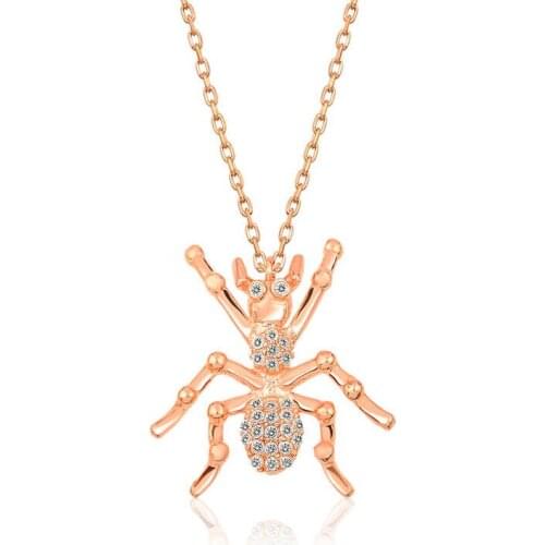 Tevuli 925 Sterling Silver Spider Lady Necklace