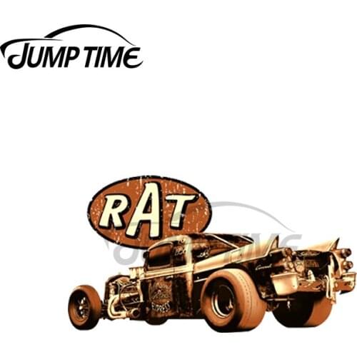 Jump Time 13 x 5.8cm For RAT-Early Coronet Car Stickers Scratch-proof Window Personality Decal Graphics for Vehicle Bumper