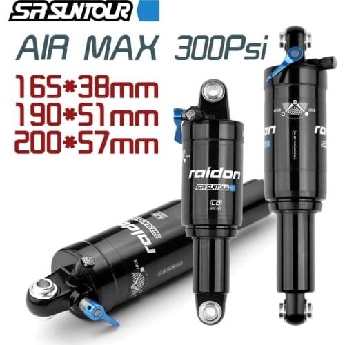 SUNTOUR-Amortisseur mountain bike rear 165mm 190mm 200mm 300psi, absorber lock air suspension