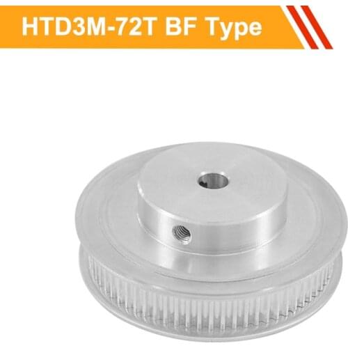 3M 72T Toothed Pulley Wheel HTD3M Type Timing Belt Pulley 11mm/16mm Belt Width 8/10/12/14/15/19/20mm Bore Transmission Pulley