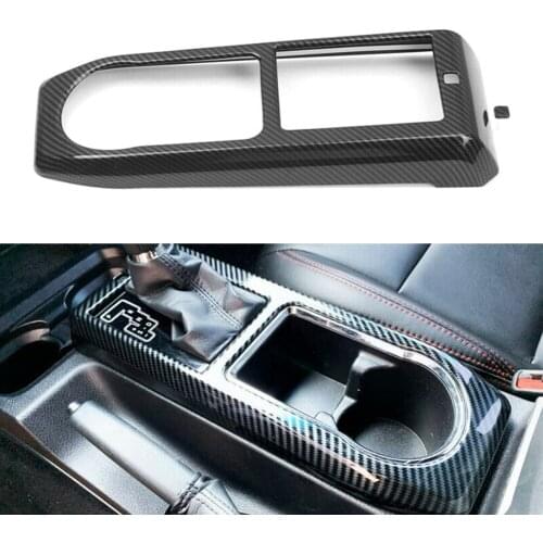 1Pcs Car Interior Gear Box Panel Cover Trim For Toyota Tacoma 2016 2017 2018 2019 2020 2021 ABS Carbon Fiber Styling Accessories