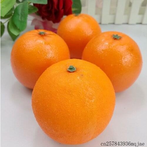 100pcs Artificial Oranges Props toy Fake Friut Ornament for Drawing Christmas Party Decoration