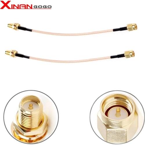 2pcs RF Coaxial Connector SMA Male to RP-SMA Female RG316