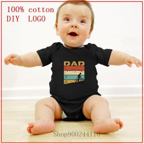 2020 Unisex New Born Baby Boy Clothes funny Bodysuits baby Retro Vintage Best Dad life Mountain biking adventure One-Pieces