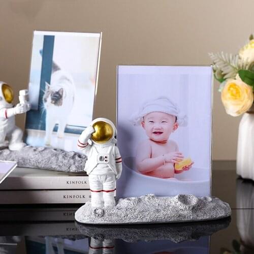 6 Inch Astronaut Photo Frame Nordic Creative For Children Cute Baby Bedroom Desktop Decoration Birthday Gift Spaceman Cartoon