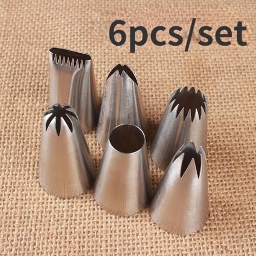 6PCs Set 6-Piece Cookie Basket for Flower Arranging Rose round Hole Mouth 304 Stainless Steel