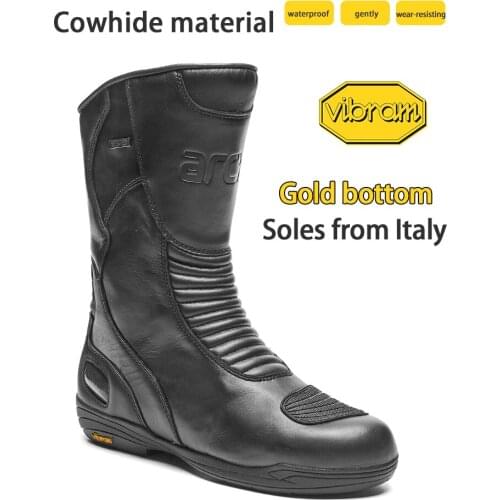 Arcx motorcycle riding boots men waterproof gaobang motorcycle shoes racing cross-country four seasons pull equipment