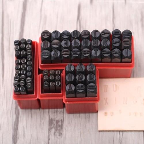 Letter Alphabet Punch Tool Leather Letters Number Digital Tools craft Stamp Carving Cowhide DIY Leatherwear printing Box
