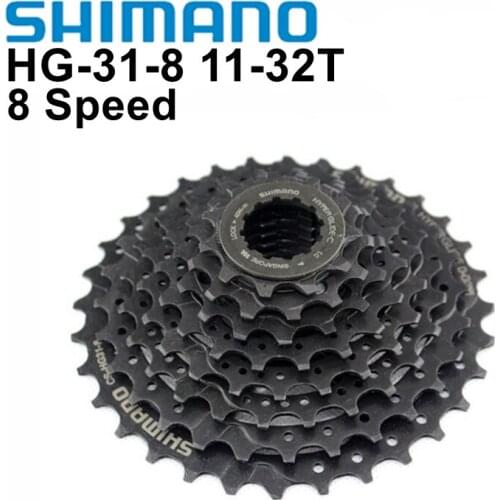 Shimano 8 Speed HG31 Flywheel Mountain Bike MTB Cassette CS-HG31-8 11-32T Bicycle Flywheel Folding MTB Bike Parts HG31-8