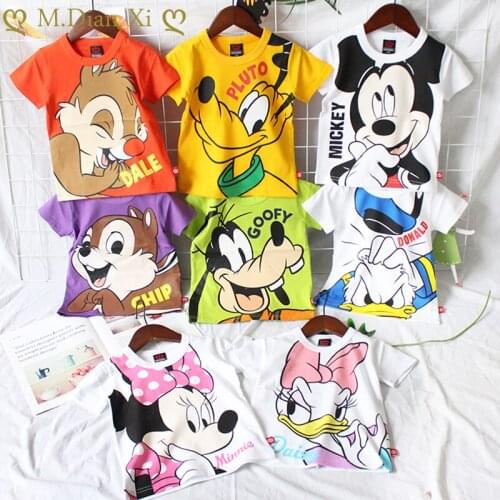Summer Childrens Cartoon T-Shirt Baby Cotton Short Sleeve Shirt Boys and Girls Half Sleeve Top Thin Outdoor Sports Shirt