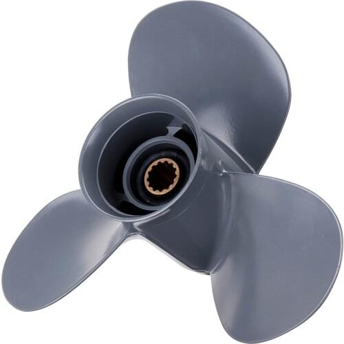 Boat Outboard Propeller 58130-ZV5-000ZA For Honda 35-60HP 11 1/4 x 13 Aluminum Alloy Gray 3 Blades 13 Spline Tooth Marine Parts