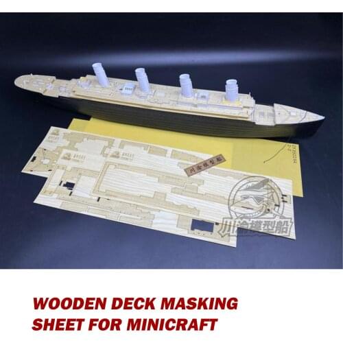 1/350 Scale Wooden Deck Masking Sheet for Minicraft 11318 RMS Titanic Model