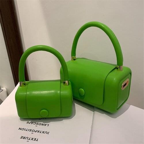 Candy Colors Mini Tote Bag 2021 Summer New High-quality PU Leather Womens Designer Handbag Luxury Brand Shoulder Messenger Bag