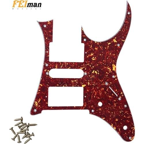 Pleroo Guitar parts pickguards with 10 screws suit for Japan MIJ Ibanez RG 750 Guitar Scratch Plate best quality replacement