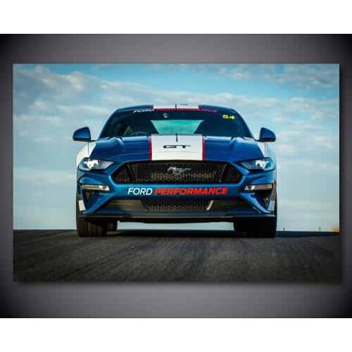 Wall Picture muscle Car Fords Mustang GT Fastback Poster and Prints Silk Wall Art Canvas Painting Modern Home Decoration