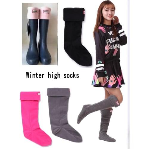 New winter high cotton socks ladies knee socks floor socks warm ladies plush boots padded socks ladies long