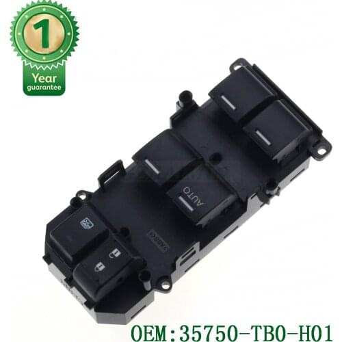 NEW Electric Power Window Lifter Master Control Switch for Honda Accord 2008 2009 2010 2011 35750-TB0-H01 35750TB0H01