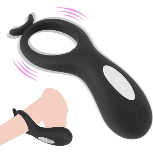 OLO 10 Speed Vibrating Cock Ring Clitoris Stimulator Vibrator G spot Delay Ejaculation Penis Ring Sex Toys for Men Couple