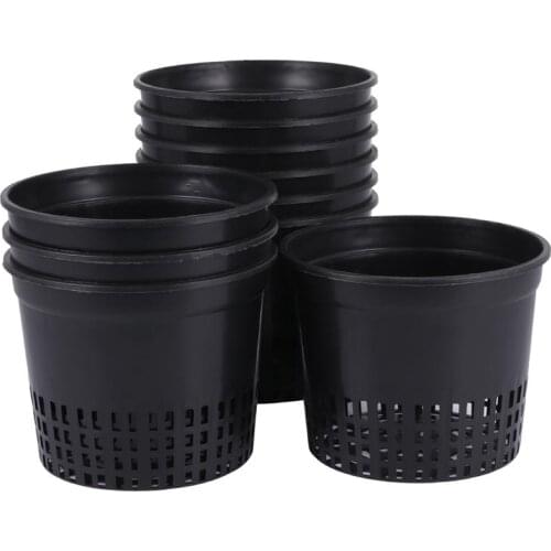 10PCS Plastic Growing Cups Planting Soilless Basket Hydroponics Plastic Basket Water Grass Planting Pot For Aquarium Home
