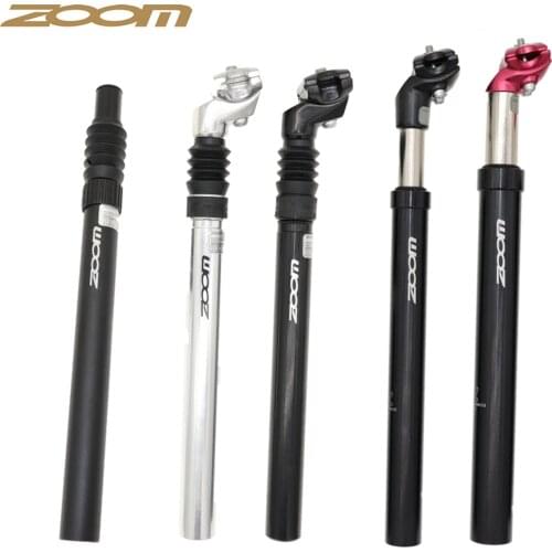 Zoom Shock Absober Suspension Bicycle Seatpost 25.4 27.2 28.6 30.9 31.6 350mm Damping MTB Road Seat Tube Head Bike Seat Post