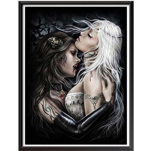 Full Square Diamond Embroidery Fantasy Art Sexy Woman Sale Gift Handicraft Diamond Painting Cross Stitch Home Decoration JX249