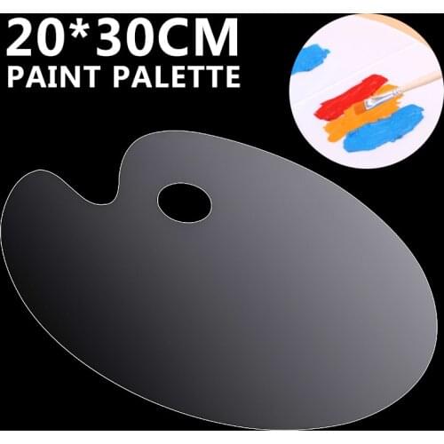 New 20*30cm Clear Acrylic Artist Paint Mixing Palette Makes For DIY Art Craft Painting Drawing Lesson Supplies