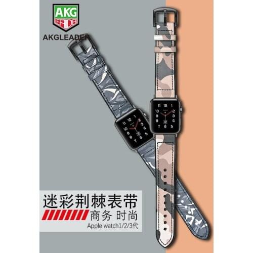 Newest 38mm 42mm Watch Band For Apple Series 4 Wrist Strap Genuine Leather Fitness Band For Apple Watch Series 1 2 3 iWatch