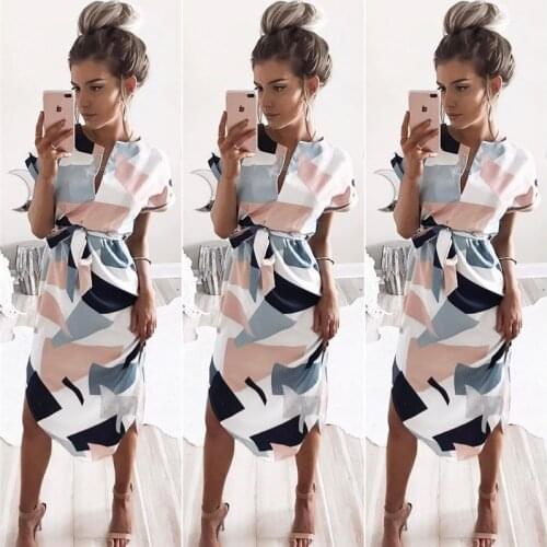 Ryfix Summer Short Sleeve Dresses