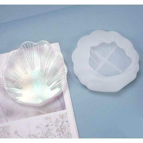 Crystal Epoxy Resin Mold Shell Dish Plate Casting Silicone Mould DIY Crafts Jewelry Decoration Making Tools Dropshipping