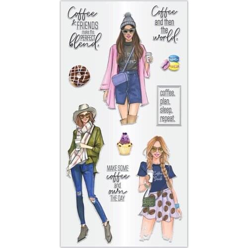 GIRL Clear Stamps Scrapbook Paper Craft Clear stamp scrapbooking X0323