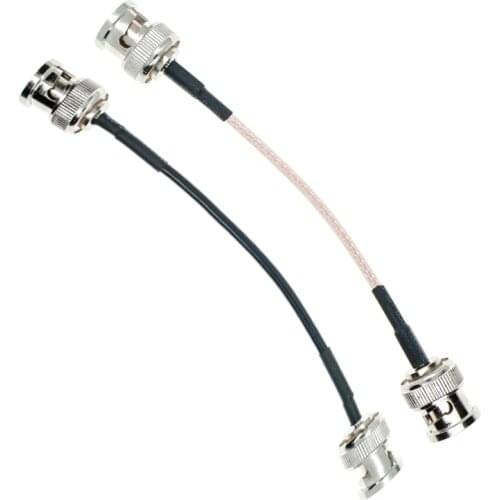 BNC male to BNC male plug connector crimp jumper pigtail RG174 RG316 cable