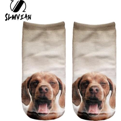 SLMVIAN3D Print Animal mens and women Socks Casual Cute Animal modelling Socks Unisex Low Cut Ankle Socks Multiple Colors Style
