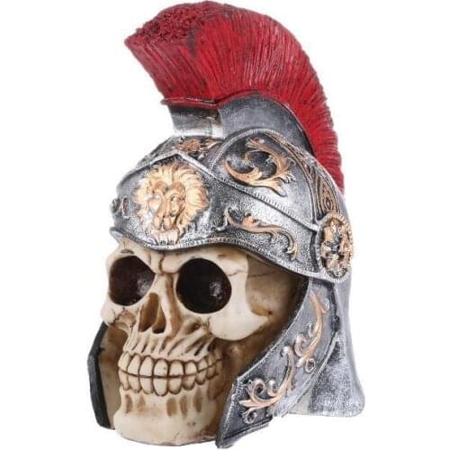 Halloween Armored Skull Decoration Armored Samurai Warrior Skull Gift Fake Skull Decoration Bedroom Skeleton Warrior