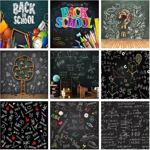 Avezano Vinyl Photography Backgrounds Back to School Backdrops Blackboard Chalk Drawing Party Decor For Photo Studio Photophone