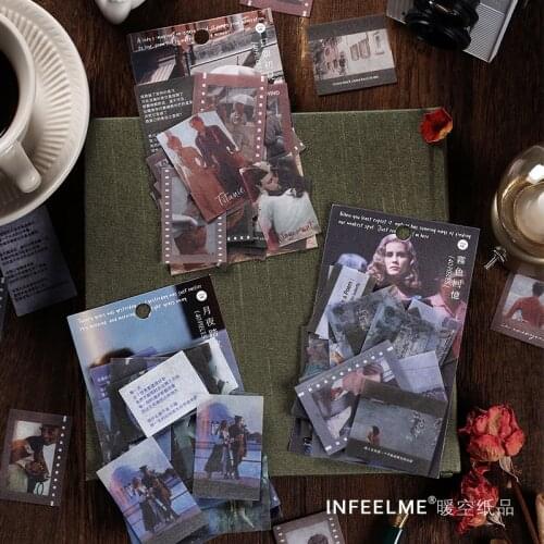 Vintage Paper Sticker Dream Diy Decorative Label Literary Hand Account Material Stickers Scrapbooking Stationery Art Album Craft