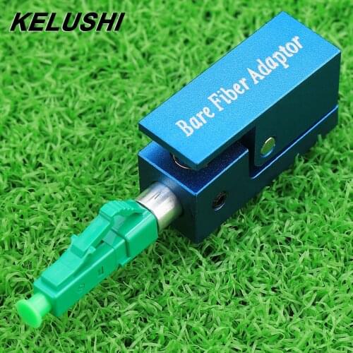 Fiber Optic Adapter LC/APC Square Type Bare Fiber Adapter Coupler for Fiber Emergency Repair and Connection