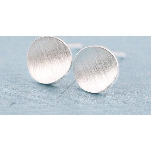Shuangshuo Round Stud Earrings for Women Small Circle Earings Fashion Jewelry Geometric Circle Earring Female oorbellen S020