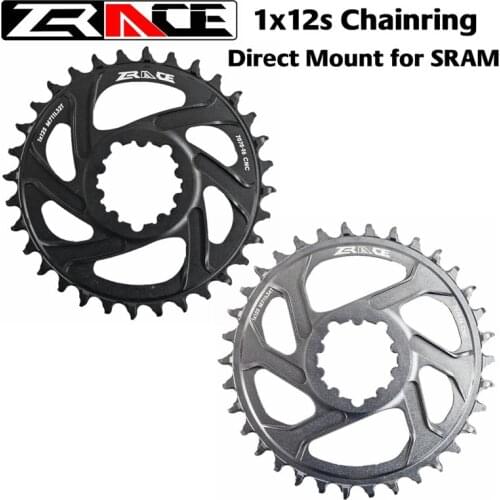 ZRACE 1 x 12s Chainrings, 28/30/32/34/36T 7075AL Vickers-hardness 21, offset 6mm, for SRAM Direct Mount Crank, compatible Eagle